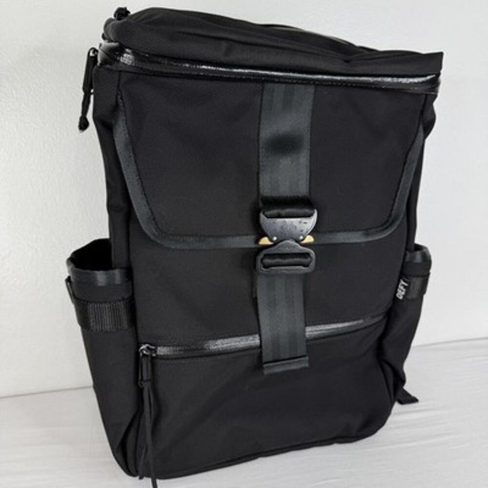 DEFY Menace Backpack Ballistic Black Nylon TexWax Buckle Bag Travel Daypack